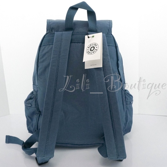 Kipling Ezra Travel Bag School Backpack Polyamide BP4387 Delicate Blue NWT $119 main image 9